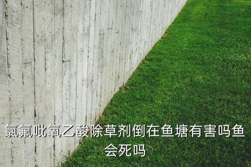 氯氟吡氧乙酸除草劑倒在魚塘有害嗎魚會死嗎