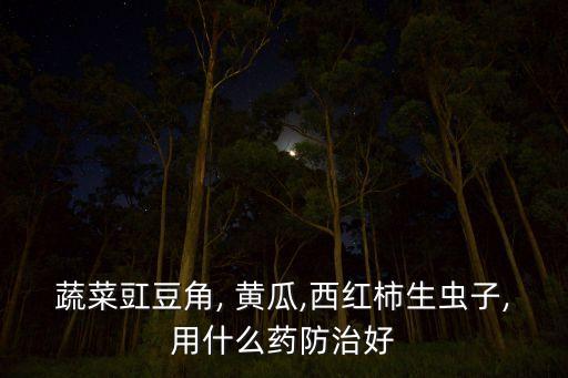 蔬菜豇豆角, 黃瓜,西紅柿生蟲子,用什么藥防治好