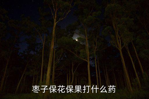 棗子保花保果打什么藥