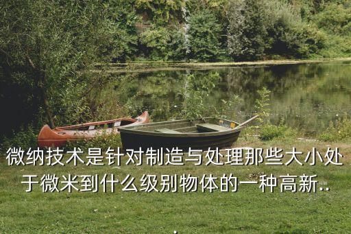 微納技術是針對制造與處理那些大小處于微米到什么級別物體的一種高新...