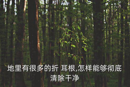 地里有很多的折 耳根,怎樣能夠徹底清除干凈