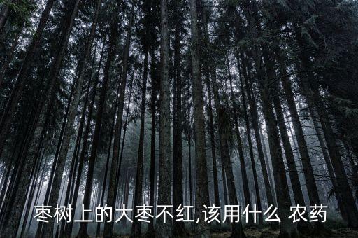 現在棗樹打什么農藥好,棗樹用什么農藥最佳