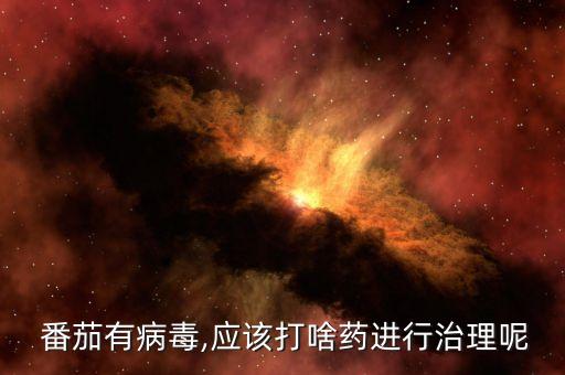 番茄有病毒,應該打啥藥進行治理呢